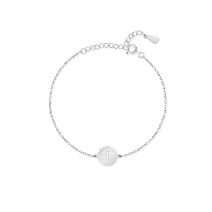 Zodiac Armband Silber, Sternzeichen Design, Damen Schmuck, verstellbar, elegantes Accessoire.